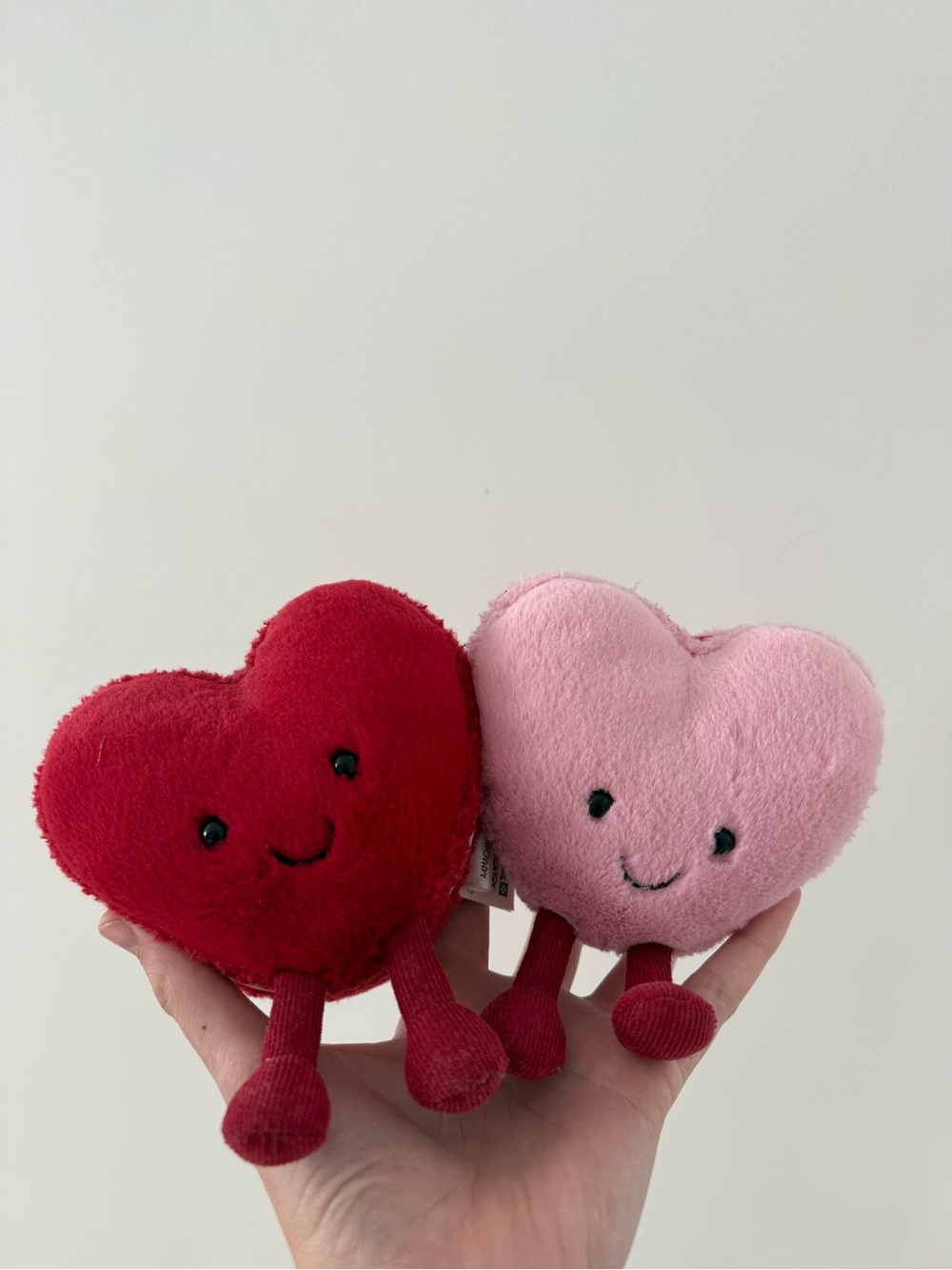 Jellycat Red & Pink Heart Plush Pair